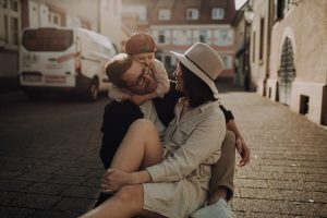 Familien Fotoshooting in der Stadt